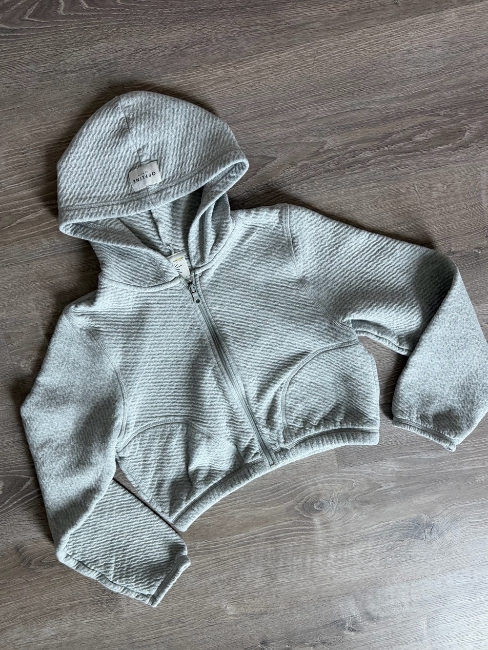 Offline by Aerie textured zip-up hoodie